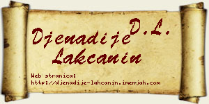 Đenadije Lakčanin vizit kartica